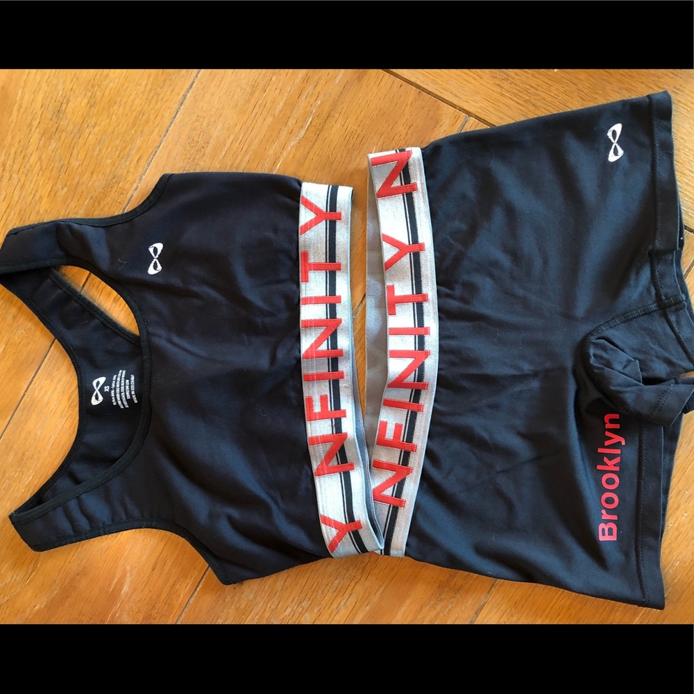 Nfinity Practice wear shorts & sports bra set